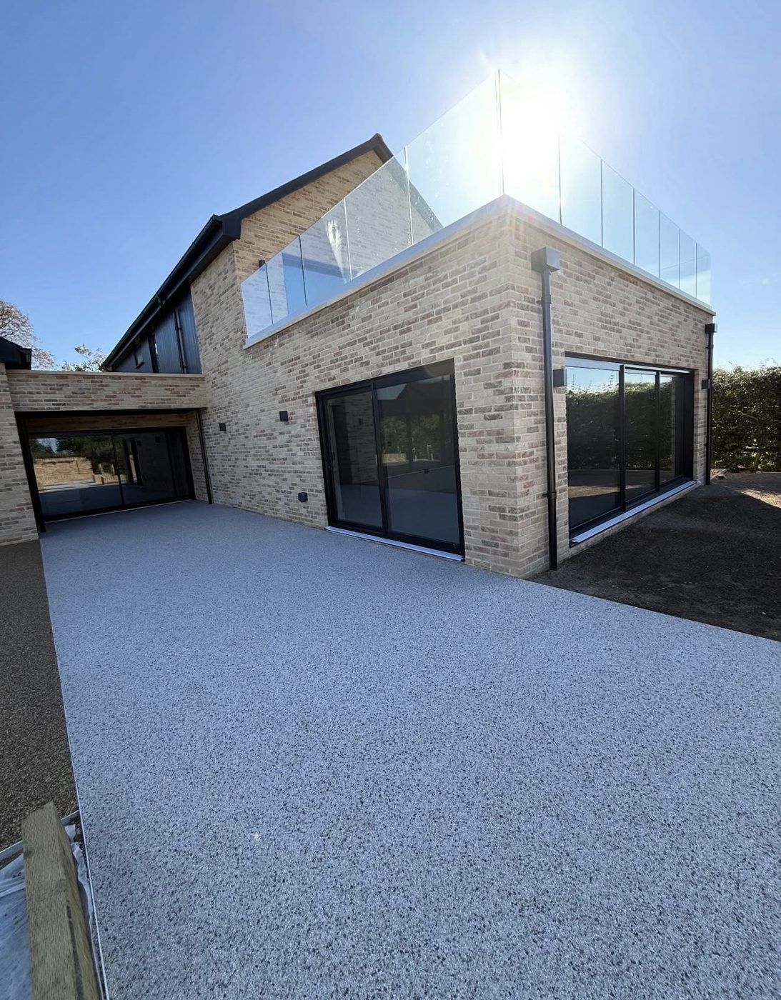 Light resin patio